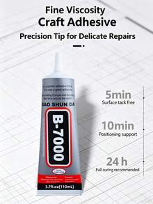 B-7000 Clear DIY Glue, Multiple Sizes 15ml 25ml 50ml 110ml, Suitable For Jewelry Inlay, Brooch, Hair Accessories, Earring Rhinestone Bonding - Multicolor - View 3