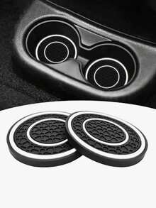 2pcs Universal Car Cup Holder Pads - 2.75 Inch PVC Silicone Double Honeycomb Center Console Cup Holder, Anti-Slip, Shock-Absorbing, Dust-Proof, Soft, Easy To Clean - Fits Most Car Models - Keep Your Car Interior Clean And Protected - A - View 15