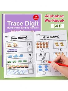 1 Libro/64 Páginas Cuaderno de Ejercicios de Matemáticas para Rellenar Espacios en Blanco, Entrenamiento de Pensamiento Lógico y Reconocimiento de Patrones de Educación Temprana, Descomposición y Combinación de Problemas Matemáticos, Práctica de Cálculo Mental, Útiles Escolares, Papelería - Multicolor - Ver 4