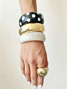Conjunto de pulseras geométricas exageradas, uso diario, fiesta, vacaciones, accesorio de joyería versátil de estilo bohemio - Pulsera - Modelo premium - Ver 8