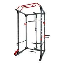 Jaula de entrenamiento de fuerza multiusos,Power Rack Pull Ups Sentadillas Dominada Jaula De Potencia,jaula de peso para gimnasio en casa,máquina de entrenamiento  Power Rack - Negro - Ver 9