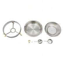 Chafing Dishes For Buffet, 2.3Qt Round Stainless Steel Chafer Buffet Set With Handles And Glass Lid For Catering, Weddings, Parties, Holiday Celebrations-Without Water Pan, Gold[A Good Gift For Family And Friends] - View 7