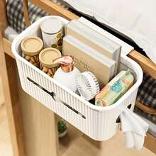 1pc Bedside Storage Hanging Basket-Dormitory Headboard Phone Holder,Suitable For Kitchen,Bathroom,Bedroom,Essential Item For Dormitories,Shelf Baskets,Kitchen Accessories,Room Decor,Storage Boxes With Lid,Essential For Back To School Season - Multicolor - View 6