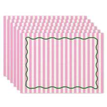 2pcs/4pcs/6pcs, Striped Pattern Kitchen Dining Table Tray Mat, Square Tray Mat, Table Mat, Holiday Table Decor, Seasonal Home Decor, Holiday Decor, Thickened Linen Material, Perfect For Holiday Dining Room And Kitchen Decor - Multicolor - View 9
