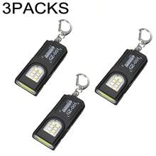 1pc/3pcs/5pcs Strong EDC LED Keychain Flashlight, Rechargeable Hanging Portable Flashlight, Waterproof Keychain, Camping Hiking Pocket Light - Style a - View 15