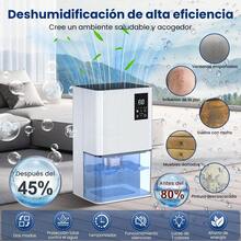 Deshumidificadores Domesticos Eléctrico 2l Yqalley Con Auto Descongelación,deshumidificación De 800 Ml/día,para Oficinas, Dormitorios, Baños, Armarios Y Otros Lugares - Blanco - Ver 5