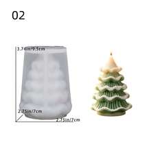 1pc Christmas Tree Scented Candle Resin Mold, Epoxy Resin Casting Mold, Gypsum Mold, Christmas Decoration Desktop Ornament Silicone Mold, Scented Candle Mold, Perfect For Holiday Atmosphere Decor Making, Suitable For Handmade Crafts, Gift Making - Christmas Tree Mold - View 9