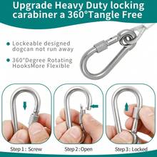 1pc Multifunctional Stainless Steel Pet Leash, Reflective Rust-Proof, Foldable Stainless Steel Clothesline, Suitable For Indoor/Outdoor Laundry, Camping Accessories, Holiday Gift - Multicolor - View 5
