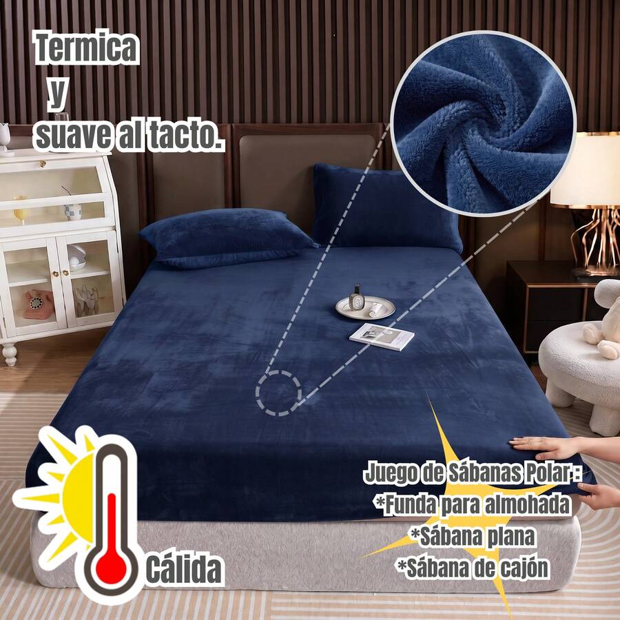Flat Sheets - Navy Blue - View 1