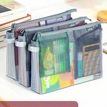 HUAJIE Tas Dokumen Jaring Genggam Portabel, Map Berkas Ritsleting Multi Kompartemen, Kantong Penyimpanan Alat Tulis Ringan untuk Sekolah, Kantor, dan Pengatur Pekerjaan Rumah, Musim Kembali ke Sekolah - Sepotong Tunggal - View 1