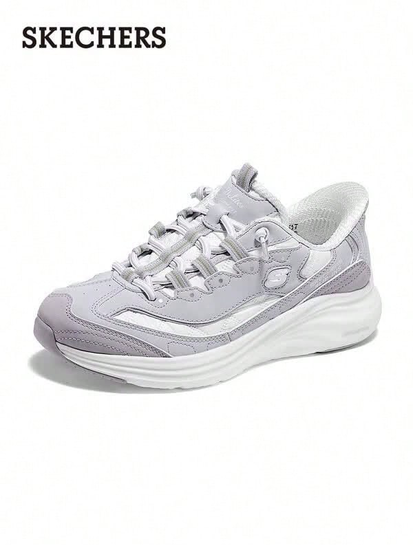 Skechers 斯凱奇 D'LITES系列復古拼接老爹鞋熊貓鞋運動休閒鞋 - 淡紫色 - 查看 1