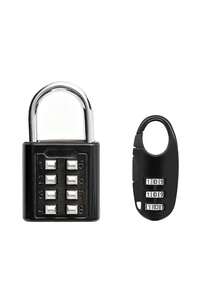 Mini Combination Lock, Portable 3-Digit Resettable Combination Lock, Multi-Function Zinc Alloy Luggage Lock For School, Gym, Classroom, Games, Travel, Backpack, Anti-Theft Lock With Key, Mini Gym Student Dorm Locker Backpack Luggage Drawer Zipper Combination Lock, Outdoor Waterproof Padlock, School Gym Locker, Sports Locker, Fence, Toolbox, Door, Box, Storage Cabinet, Home Essential, Back To School Essential - Multicolor - View 13