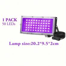 50 LED UV Black Light Device With Switch - USB Powered Low Voltage Control, Suitable For Party And Decoration - one-size - View 12