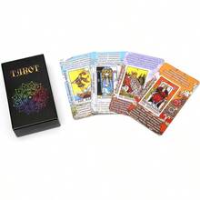 TAROTIKA Tarotkarten Legen Geman Language Tarot Cards Fortune Telling Game Card Divination Fate Party Family Board Game - Red - View 5