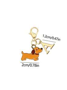 Móc khóa chữ cái A-Z hình xúc xích Dachshund dễ thương, phụ kiện chủ đề thú cưng vui nhộn, mặt treo chữ cái và móc khóa túi xách, charm treo túi, trang trí móc khóa, phụ kiện cho ốp điện thoại, ví, chìa khóa xe, phù hợp cho ví, túi, ba lô, mặt treo chìa khóa xe, nhỏ gọn tinh tế, thích hợp cho du lịch, hẹn hò, hoạt động bãi biển, mua sắm, đi làm và đi học, quà tặng tuyệt vời cho ngày tựu trường, Ngày Nhà giáo, mùa tốt nghiệp, lễ hội sự kiện, người yêu thú cưng - Nhiều màu - Xem 11