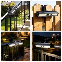 Sunlight Encounter Clip-On Solar Motion Sensor Light Outdoor Waterproof, 2pcs Motion Sensor Outdoor Light Strip With 36 LED Lights, 6000K Portable Solar Security Light, Suitable For Fence Garage Camping (Black) - A - View 8
