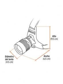 1700 Lm LED Miner's Headlamp, Rechargeable,  EXPERT, High-Brightness And Long-Range LED - Black - View 3