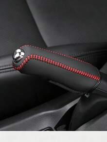 Car PU Leather Handbrake Cover Protector, Handbrake Protector, Car Interior Accessory,Car Accessories,Car Accessories For Women,Car Decor,Car Accessories For Men,Car Decorations - A - View 4