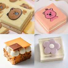 Cake Ring Set, 5PCS Square Stainless Steel, Smooth Edge Easy Clean, Pancake Biscuit Molds, Cake Decorating - Silver - View 9