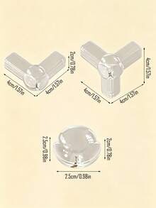 4pcs Transparent Corner Protectors - Thickened Design For Sharp Corners - Pet Safety Bumper, Anti-Slip Furniture Edge Guard For Tables, Chairs, Beds - Prevent Bumps - Multicolor - View 5