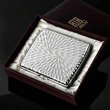 Embossed Fashion CaseHolds 18-20 85mm King Size Showing The Concave Seniority Metal Holder Case Gift Box Packaging  Plated - Plated - View 8