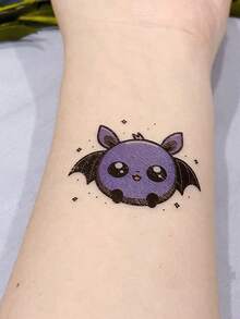 30 Pcs Halloween Waterproof Tattoo Stickers | Cute Cartoon Patterns Funny Little Ghosts And Pumpkin Designs, Arm Back Body Temporary Stickers, Party And Party Must-Have Holiday Gifts Good Choice - Multicolor - View 4
