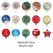 Random 18-Inch Printed Balloons Christmas Decoration Balloons - Multicolor - View 4