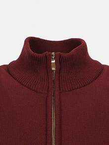 Adidas Men's WUZONG WEN FZ S Knit Jacket Without Hood KG0801 - Red - View 3