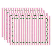 2pcs/4pcs/6pcs, Striped Pattern Kitchen Dining Table Tray Mat, Square Tray Mat, Table Mat, Holiday Table Decor, Seasonal Home Decor, Holiday Decor, Thickened Linen Material, Perfect For Holiday Dining Room And Kitchen Decor - Multicolor - View 10
