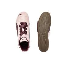 Sepatu PUMA Speedcat wanita berbahan kulit belah dengan pita romantis dan desain ujung sepatu T-toe bergaya balap. Nyaman dipakai, gaya kasual, warna merah muda mawar. - Berwarna merah muda - View 5