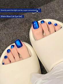 annies Esmalte de gel magnético Klein Blue Cat Eye de 8 ml, de un solo paso, sin base ni capa final, brillante y brillante, para manicura y pedicura DIY de manos y pies - Multicolor - Ver 3