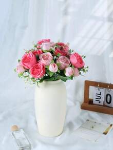 Artificial Dual-Color Peony Bouquet, Home Decor, Wedding Arrangement, Exquisite Fake Flowers, High-End Floral Hand Bouquet - Multicolor - View 1