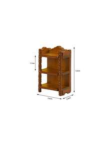 1pc 5.5cm 1:12 Dollhouse Miniature Luxury Fun Vintage 3-Tier Storage Rack, Independent Mystery Box Package Dollhouse Furniture, Suitable For Adult Women Mini Vintage Interior Decor, Vintage Theme Anniversary, Autumn Atmosphere Birthday Gift, Home Desktop Collection Display, All-Season Vintage Light Luxury Soft Decor Matching Item - Multicolor - View 4