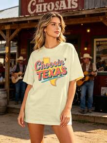 Women T-Shirts - 杏-aa - 查看 4
