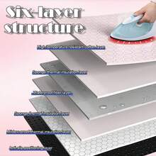 1pc Foldable Ironing Pad Heat-Resistant Ironing Board Waterproof Anti-Slip Hanging Soft Mat For Home Bedding Clothing Travel Portable Lightweight Space-Saving Ideal Gift - Multicolor - View 6