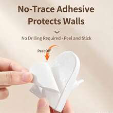 Cute Ghost Shaped Wall Hook No-Drill Adhesive Waterproof Coat Rack For Kitchen Bathroom Bedroom Entryway Space-Saving Storage Organizer Holder Hanger - View 5