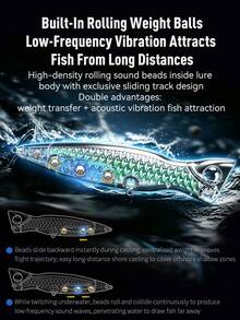 KINGDOM Topwater Popper Fishing Lure 95/110/130mm Floating Spraying Bubble Hard Bait Long Cast Noise Rattle For Seabass Snakehead Big Predator Saltwater Freshwater Fishing Tackle - Multicolor - View 6