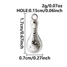1pc/2pcs Cute Exquisite 304 Stainless Steel Vacuum Electroplated Long-Lasting Color Retention 3D Geometric Spherical Pendant Charms, Tooth, Lollipop, Peanut, Puppy And More, Suitable For Bag Decoration, Handmade DIY Jewelry Making Necklace Bracelet Earring Accessories - Picture - View 35