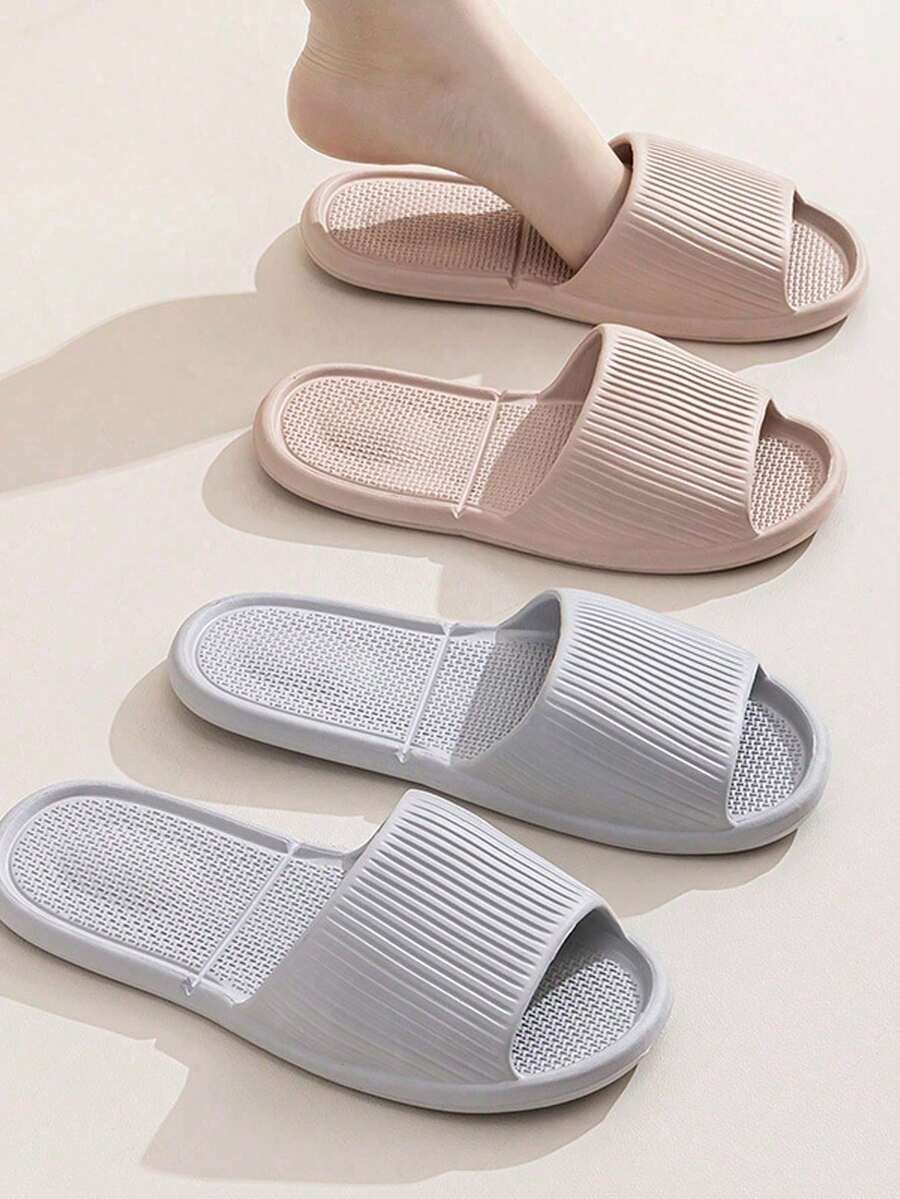 Foldable EVA Travel Slippers, Quick Dry Waterproof Non‑Slip Shower Sandals, Lightweight Portable Bathroom Sandals For Hotel, Beach, Vacation, Indoor & Outdoor Daily Use - Slippers - View 1