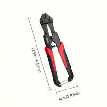 1 buah Pemotong Kawat Baja Multifungsi, Pemotong Kabel Logam Tugas Berat, Pegangan Ergonomis, Pemotong Kawat Hemat Tenaga, Untuk Memotong Kawat Besi - Pemotong baut - View 3