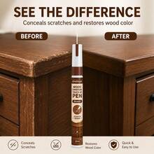1pc Wood Furniture Repair Pen, Used For Recolor And Repair Scratches, Peeling Paint On Solid Wood Tables, Chairs, Floors, For Wood Surface Restoration - Wood Touch-up Paint Pen - View 4