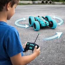 PEYMALERA Coche De Control Remoto Niños Todo Terreno Deslizante Regalo - Azul - Ver 2