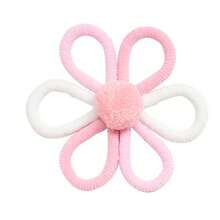 2pcs Plush Floral Woven Wall Hanging, Boho Style Wall Decor, Indie Aesthetic Wall Art, Bedroom, Dorm, Living Room, Classroom, Study Decoration, Graduation Gift, Holiday Photo Prop - Pink - View 14