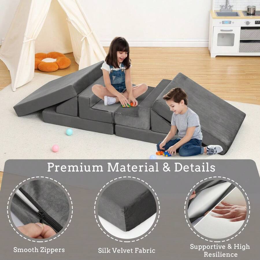 Kids Sofas - Grey - View 1