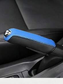 Car PU Leather Handbrake Cover Protector, Handbrake Protector, Car Interior Accessory,Car Accessories,Car Accessories For Women,Car Decor,Car Accessories For Men,Car Decorations - A - View 9