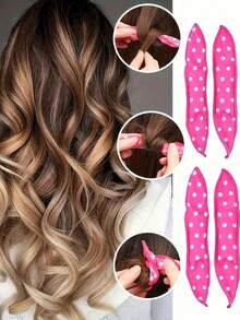 Heatless Foam Curling Rod For Sleep, Suitable For All Hair Types, Perfect For Overnight Big Waves, Easy Styling, Ideal For Daily Use Or As A Gift (E.G., Christmas) - Multicolor - View 4
