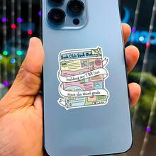 3Inch Tbr Bookish Sticker Cute Reader Aesthetic Reading Humor Decal For Laptops Water Bottles Notebooks Cups Journals Lockers For Students Teachers Office Workers Creatives Book Lovers And Anyone With An Endless Tbr - Multicolor - View 4