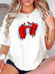 Women T-Shirts - 白色 - 查看 1