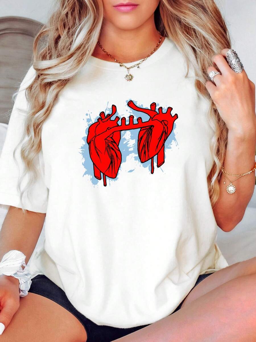 Women T-Shirts - 白色 - 查看 1