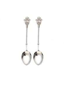 2/5pcs Middle Eastern Style Fatima's Hand Coffee Spoon, Tea Spoon, Dessert Spoon, Creative Metal Small Spoon, Exotic Stirring Spoon, Photo-Worthy Gift Home Afternoon Tea Tableware - View 11